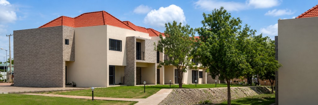 Modern residential housing development