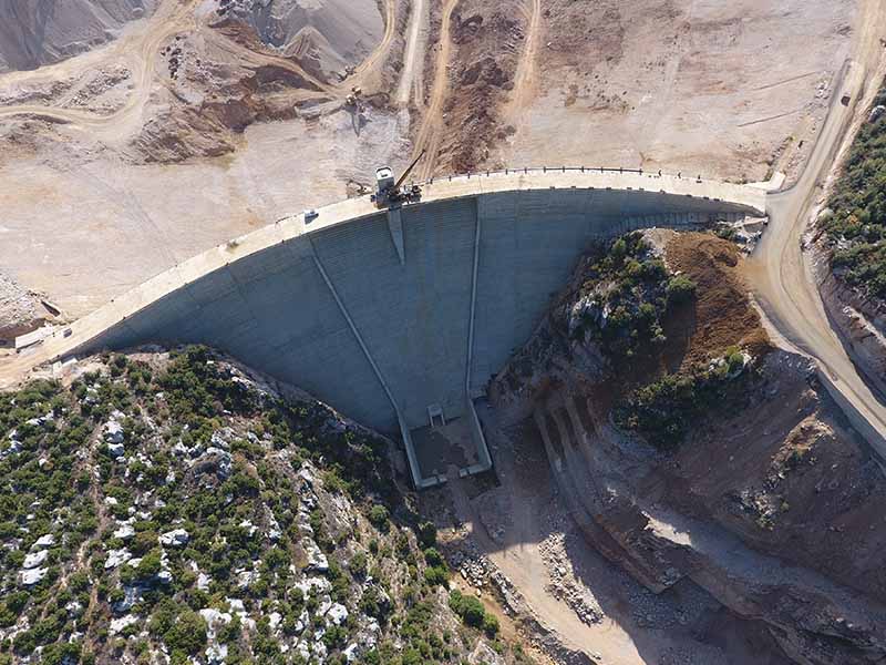 Dam and infrastructure works